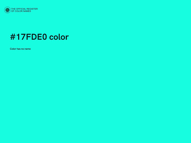 #17FDE0 color image