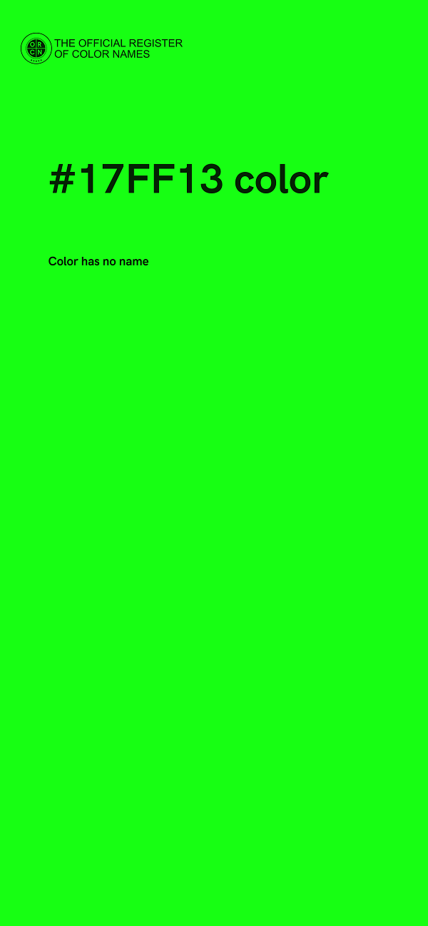 #17FF13 color image