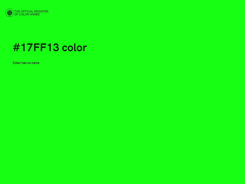 #17FF13 color image