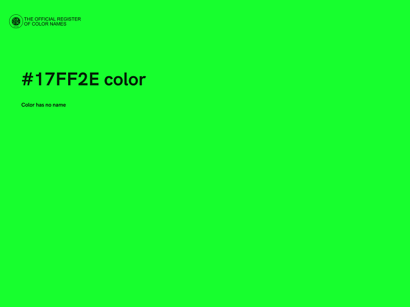 #17FF2E color image