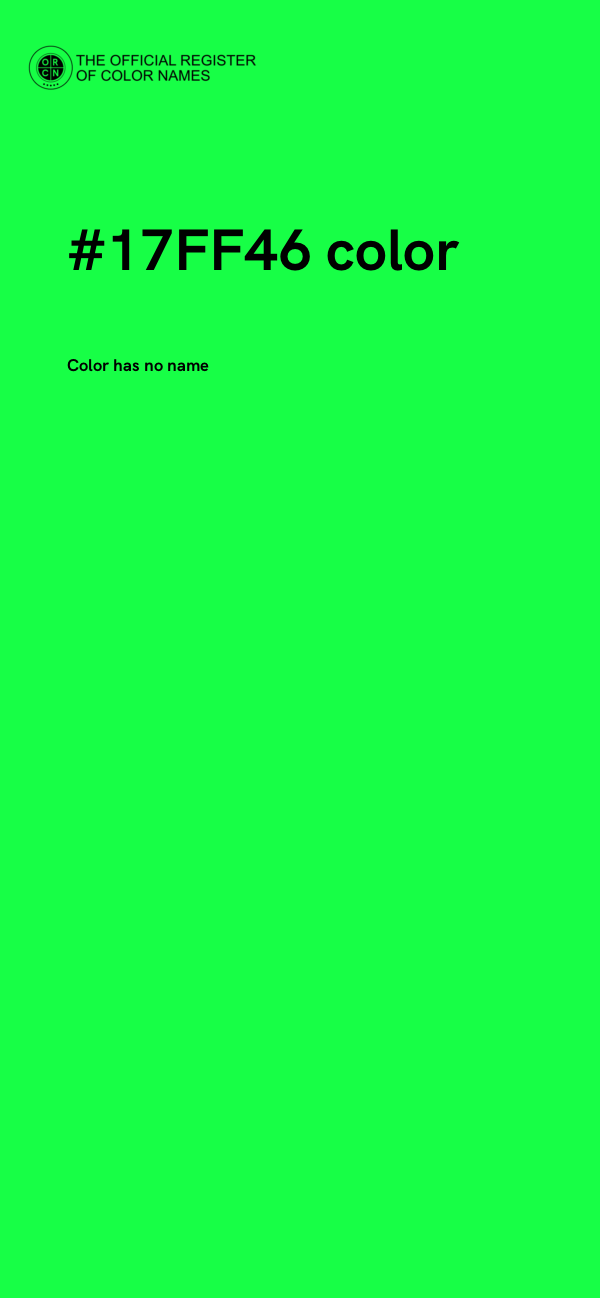 #17FF46 color image