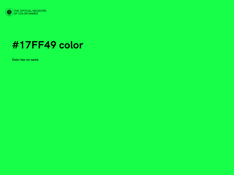 #17FF49 color image
