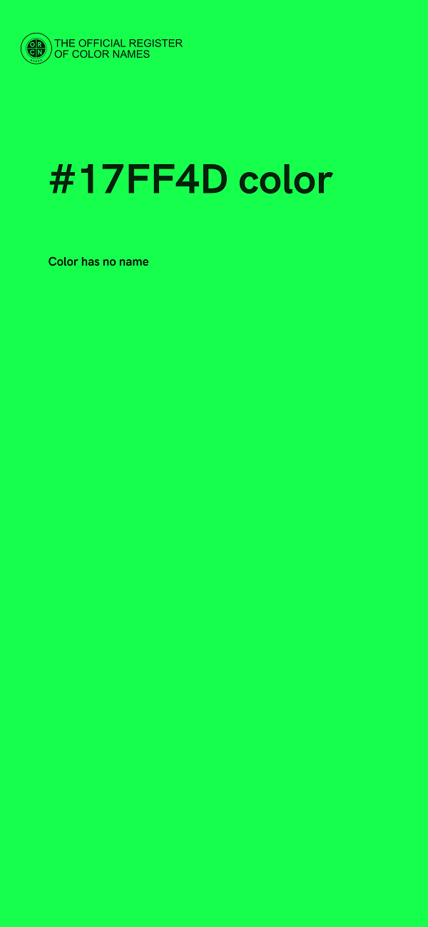 #17FF4D color image
