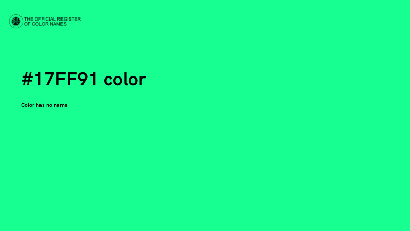 #17FF91 color image