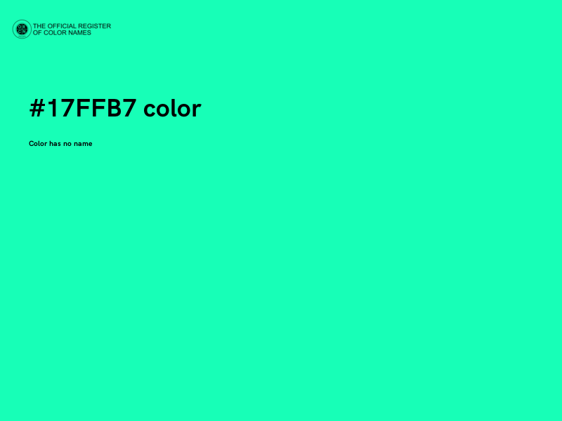 #17FFB7 color image