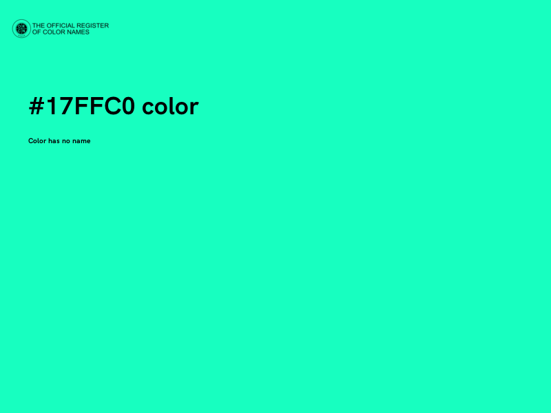 #17FFC0 color image