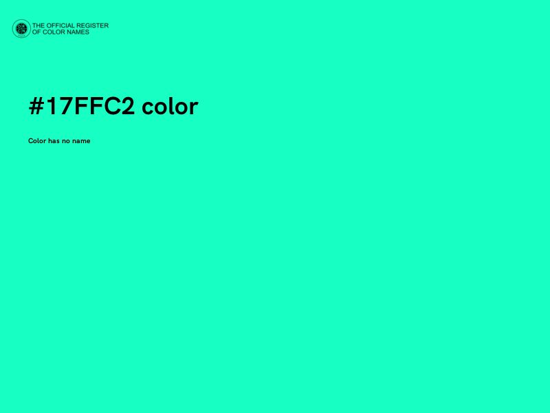 #17FFC2 color image