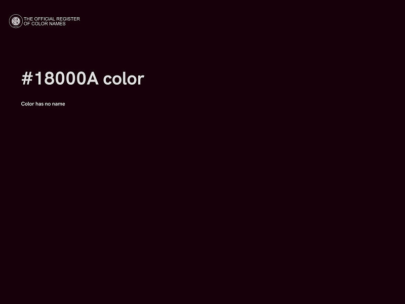 #18000A color image