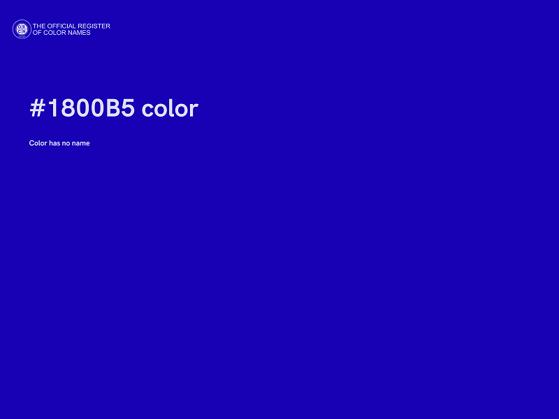 #1800B5 color image