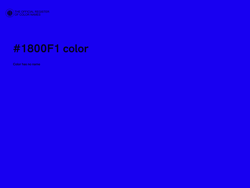 #1800F1 color image