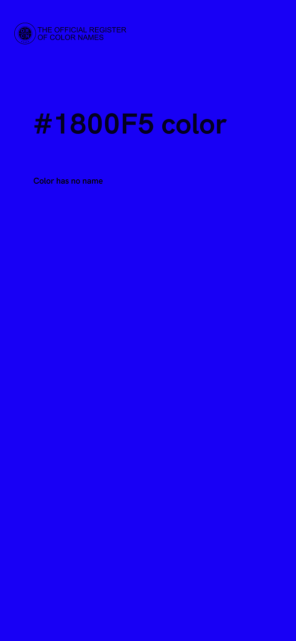 #1800F5 color image