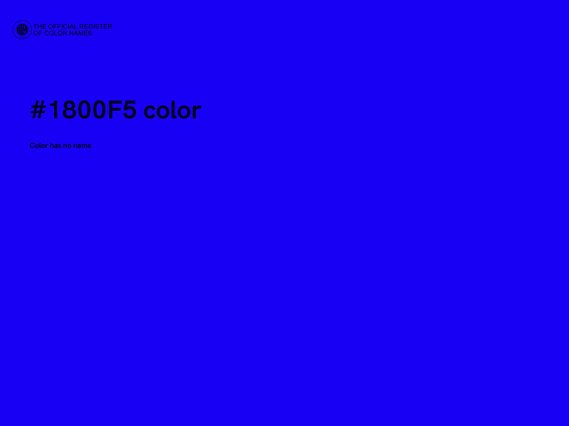 #1800F5 color image