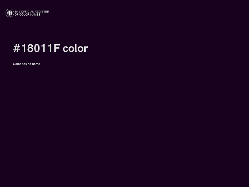 #18011F color image