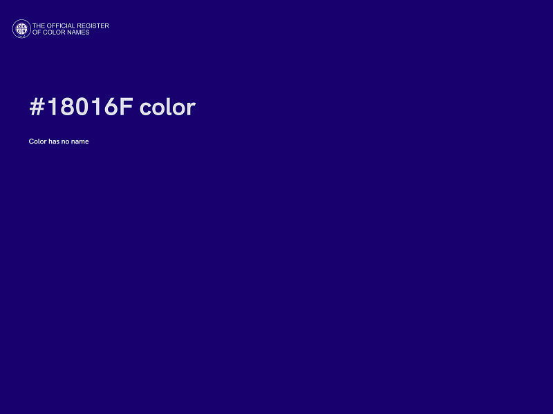 #18016F color image