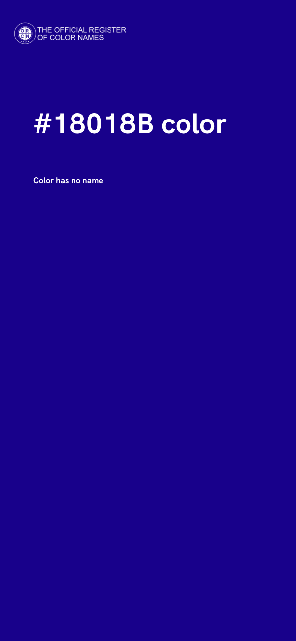#18018B color image