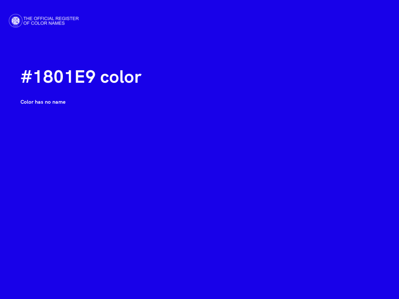#1801E9 color image