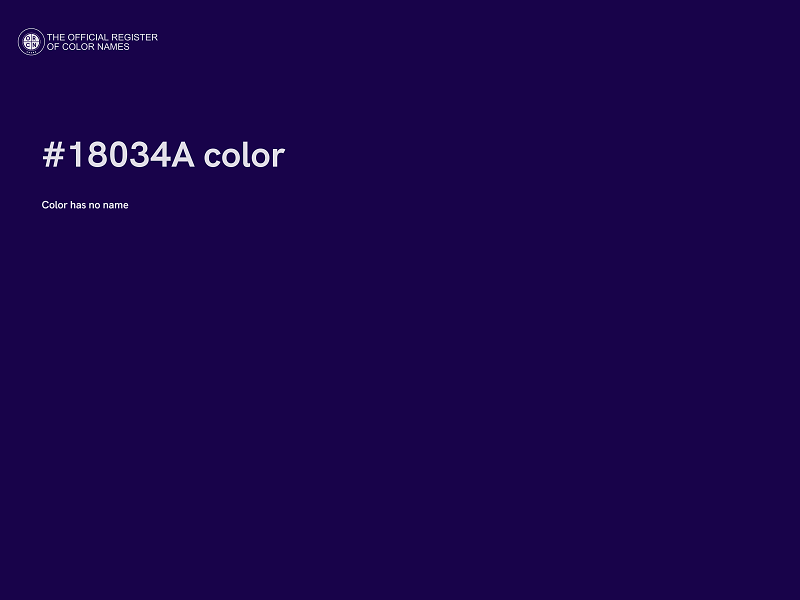 #18034A color image