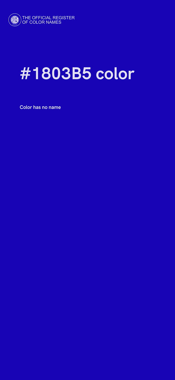 #1803B5 color image