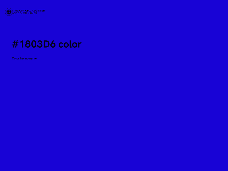 #1803D6 color image