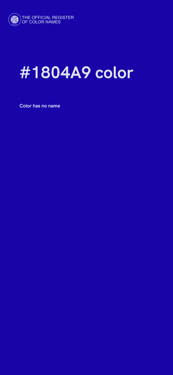 #1804A9 color image