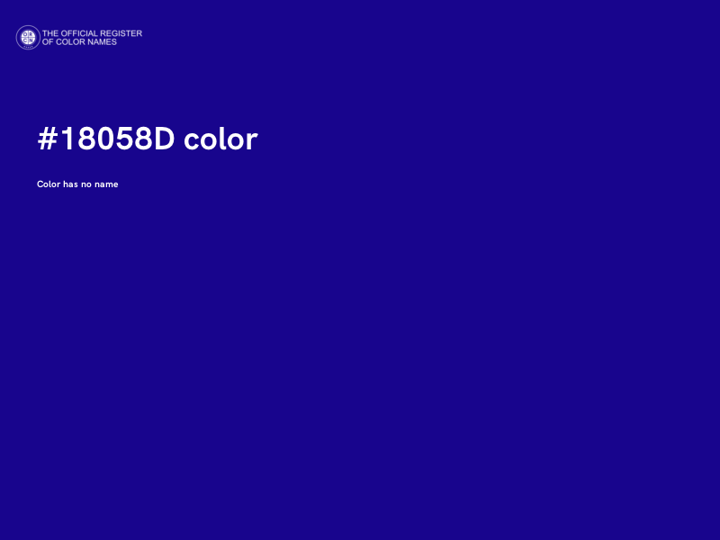 #18058D color image