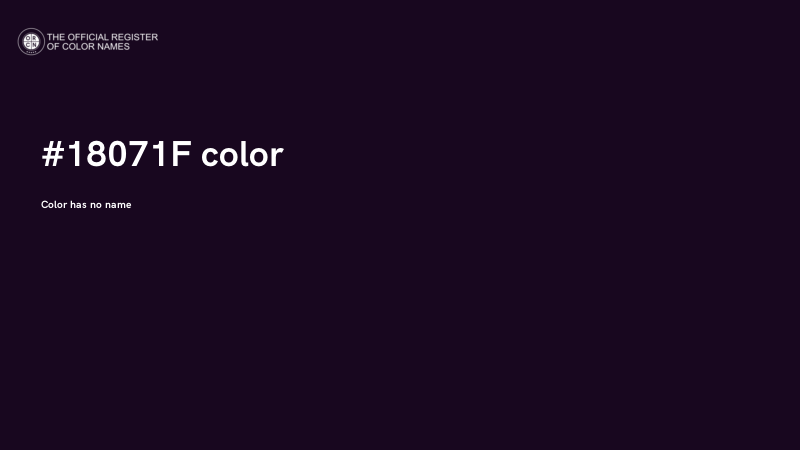 #18071F color image
