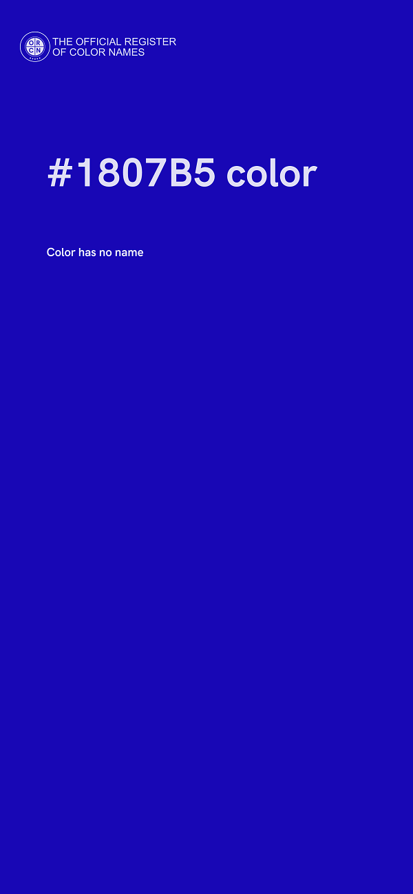 #1807B5 color image