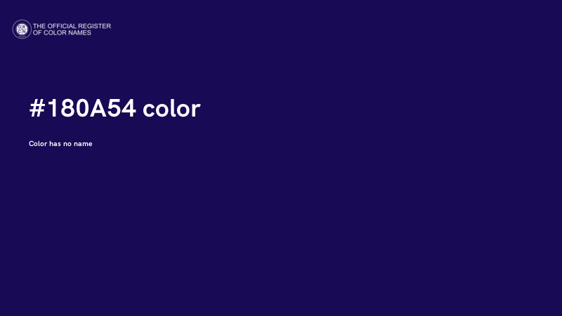 #180A54 color image