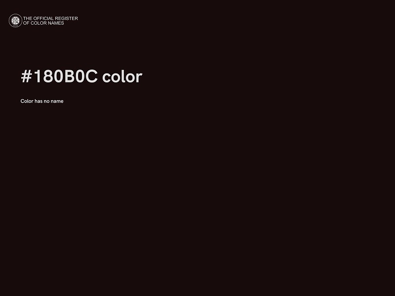 #180B0C color image