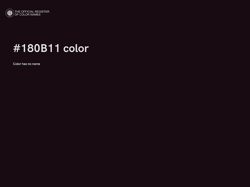 #180B11 color image