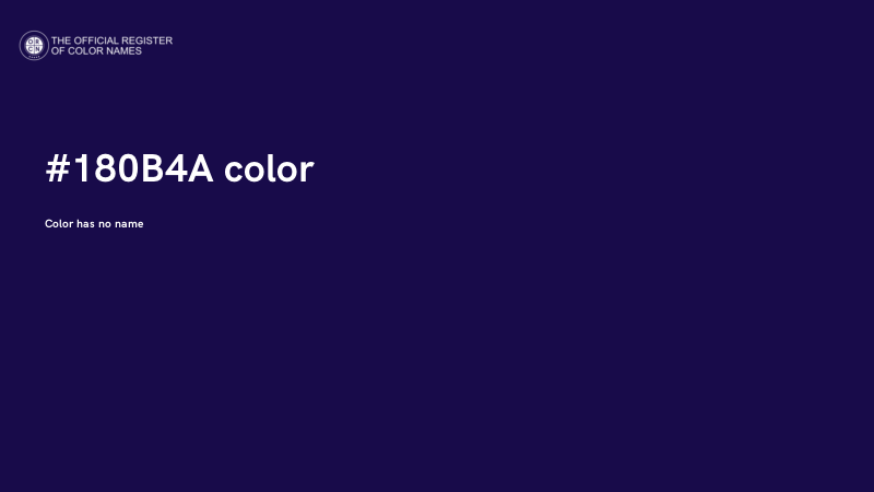 #180B4A color image