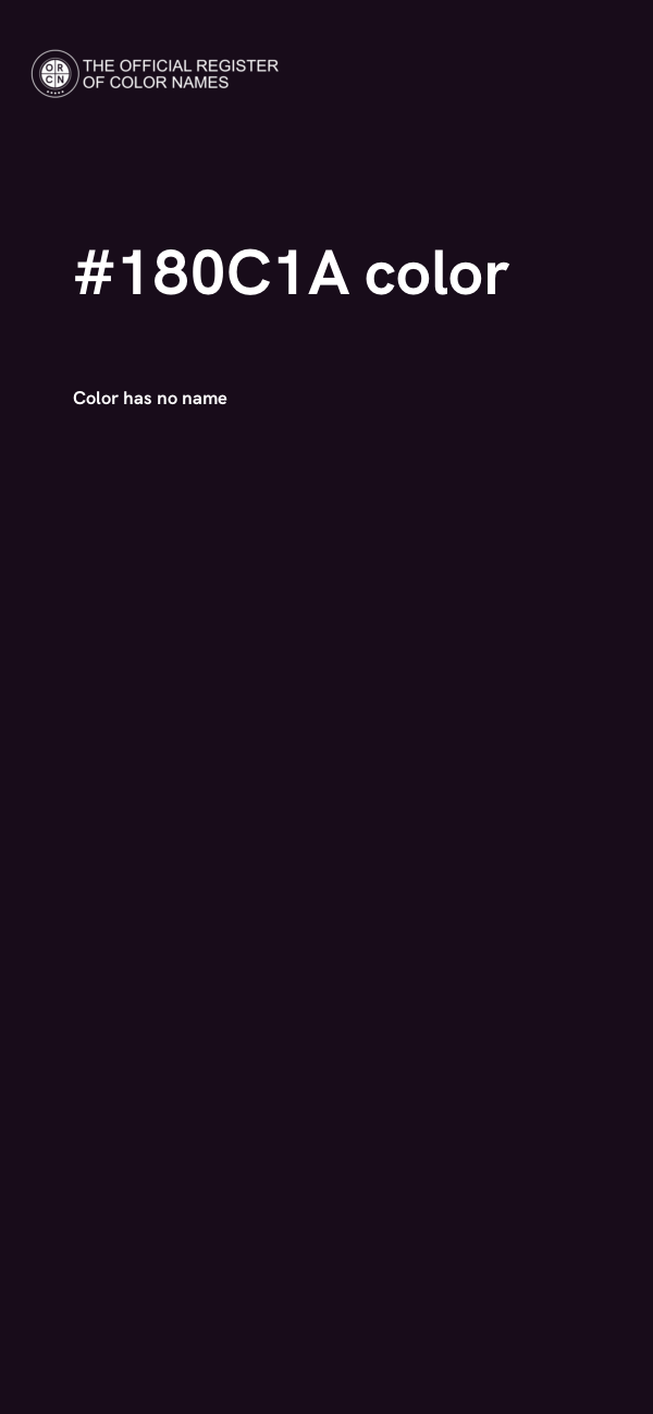 #180C1A color image