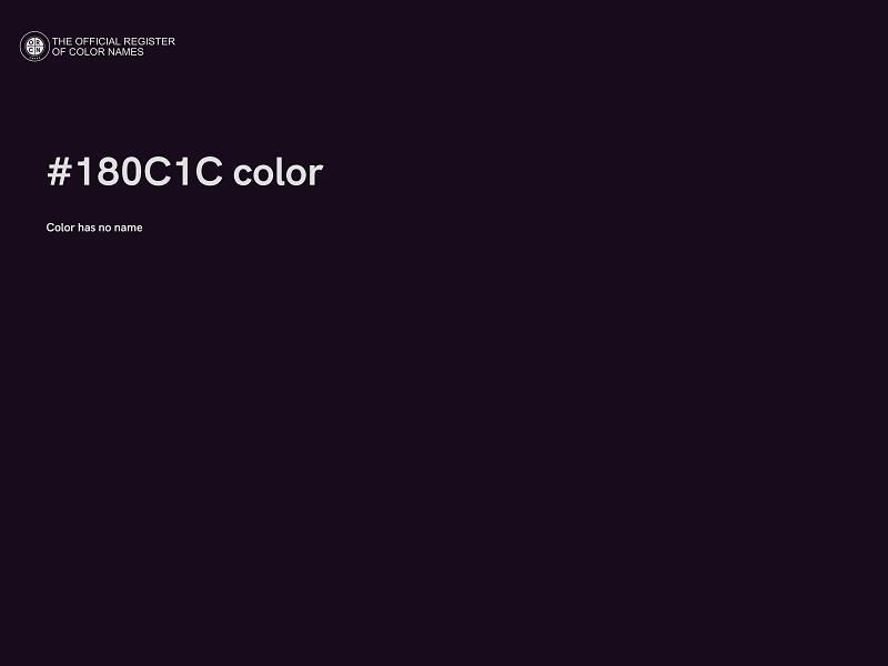 #180C1C color image