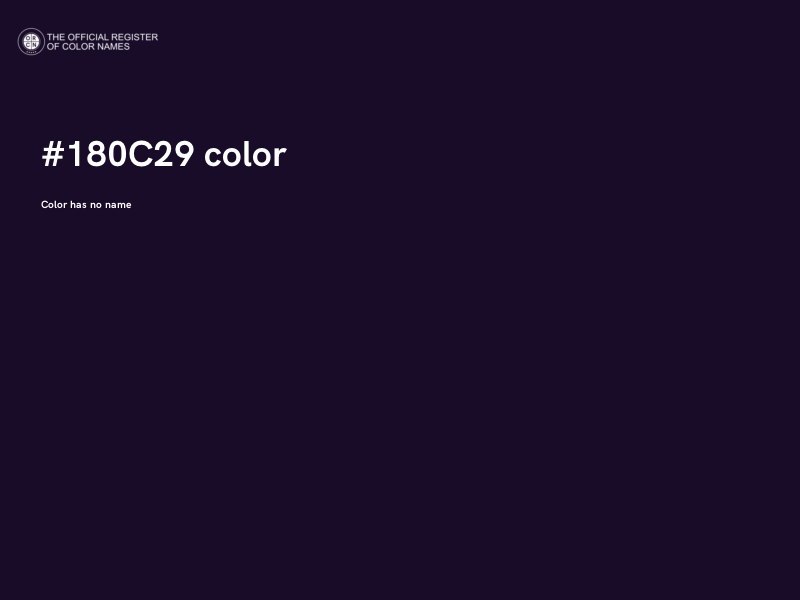 #180C29 color image