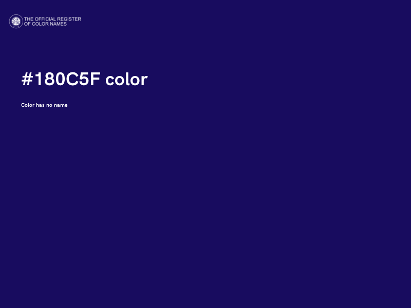 #180C5F color image