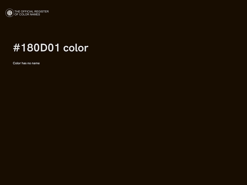 #180D01 color image