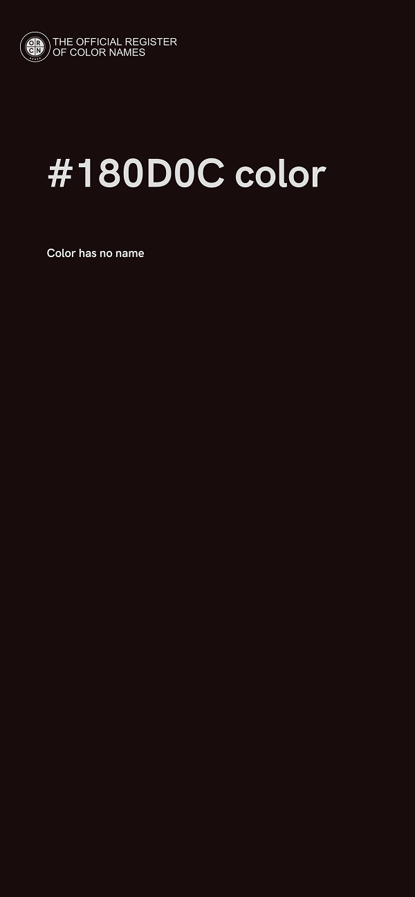 #180D0C color image