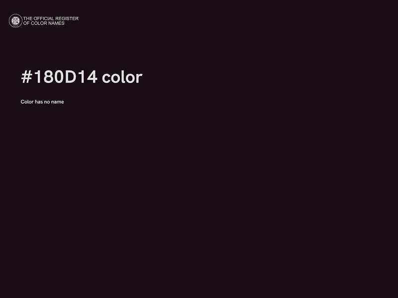 #180D14 color image