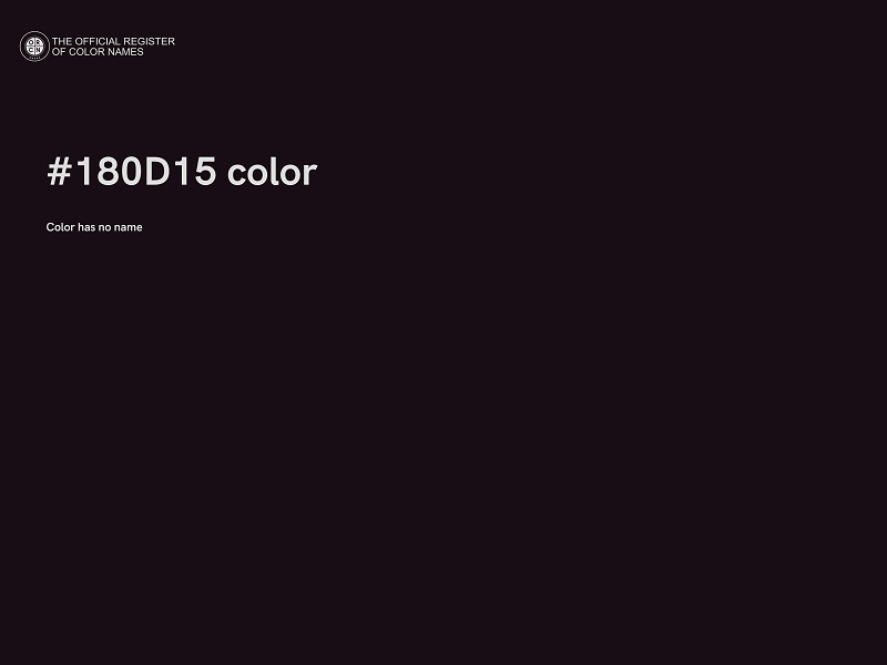 #180D15 color image