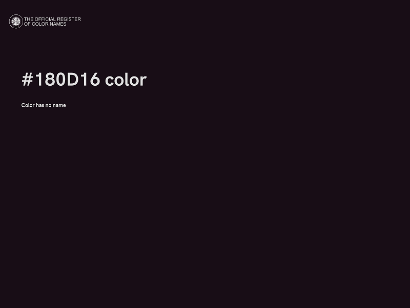 #180D16 color image