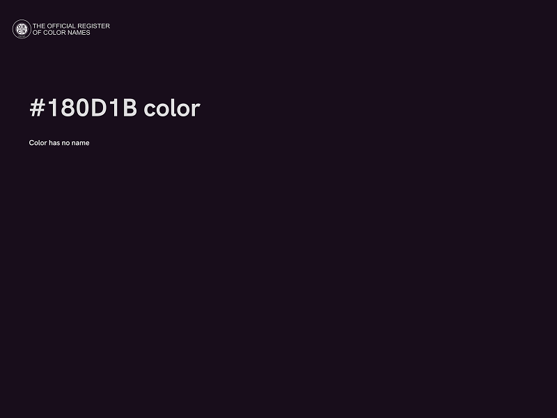 #180D1B color image