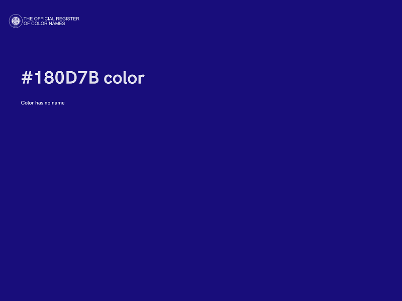 #180D7B color image
