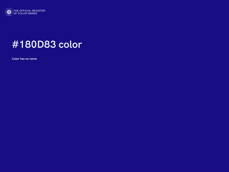 #180D83 color image
