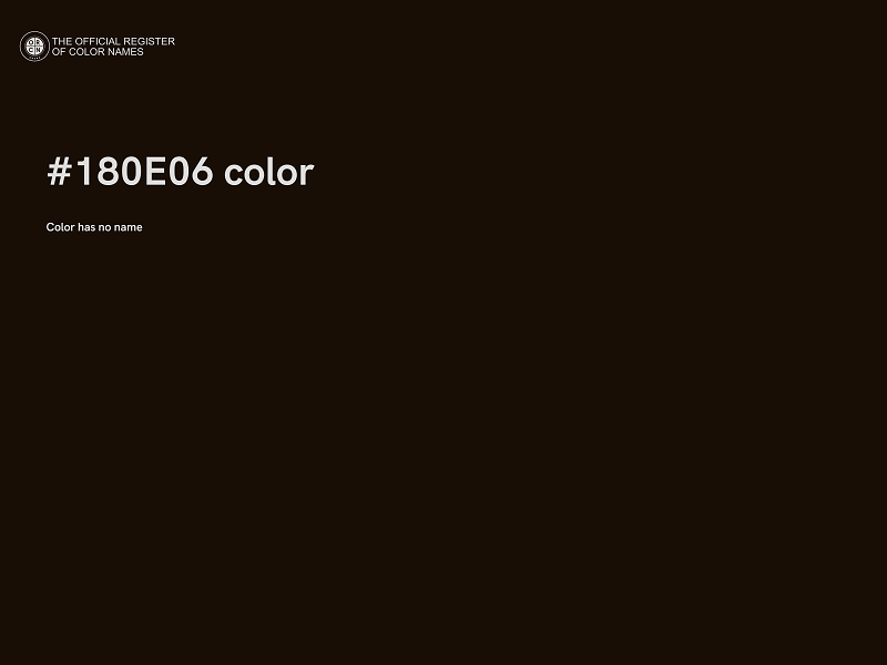 #180E06 color image