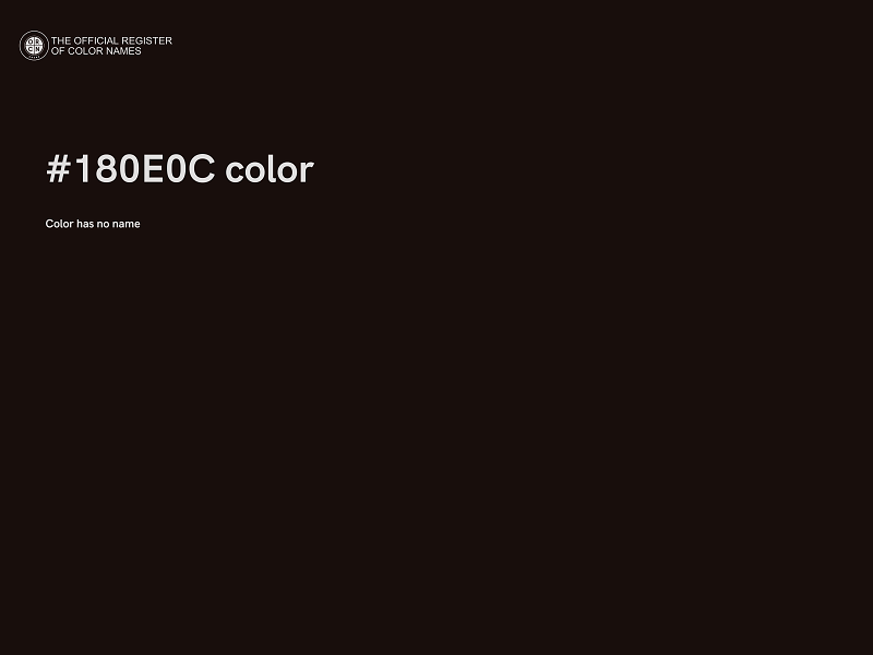 #180E0C color image