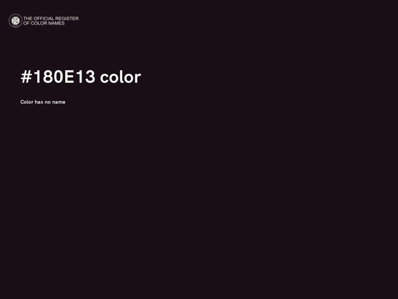 #180E13 color image
