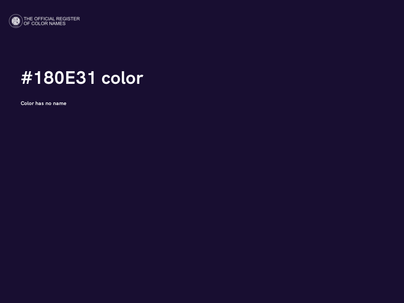 #180E31 color image