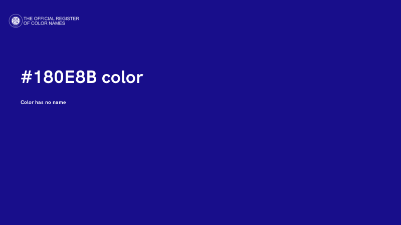 #180E8B color image