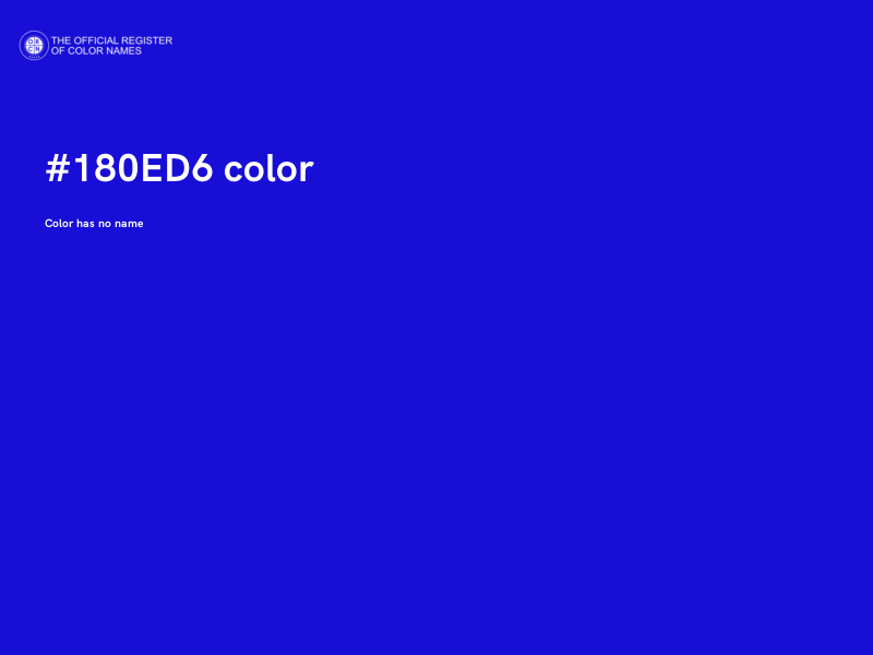#180ED6 color image