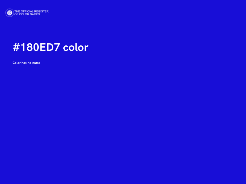 #180ED7 color image